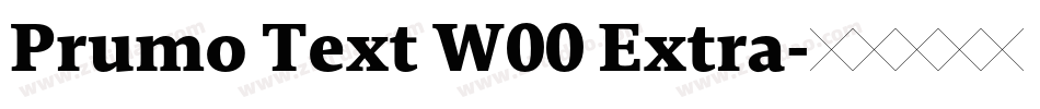 Prumo Text W00 Extra字体转换